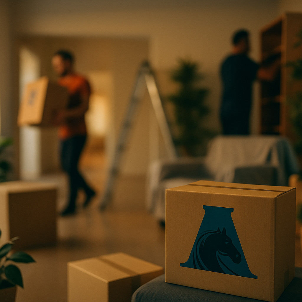 mudanza con caja de mudanzas anderson